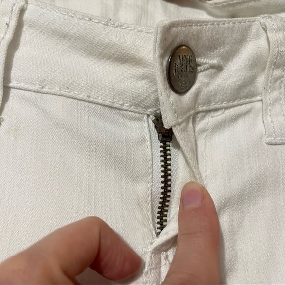 Mango Atice White Skinny Jeans Low Rise Y2K Womens 2 Casual Zip Fly Classic - Picture 10 of 10